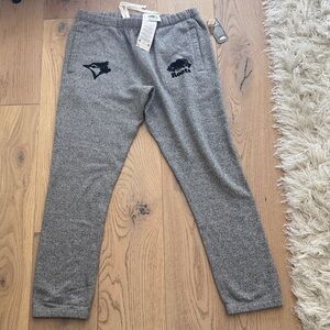 Roots MLB Blue Jays Charcoal Joggers Size Large NEW